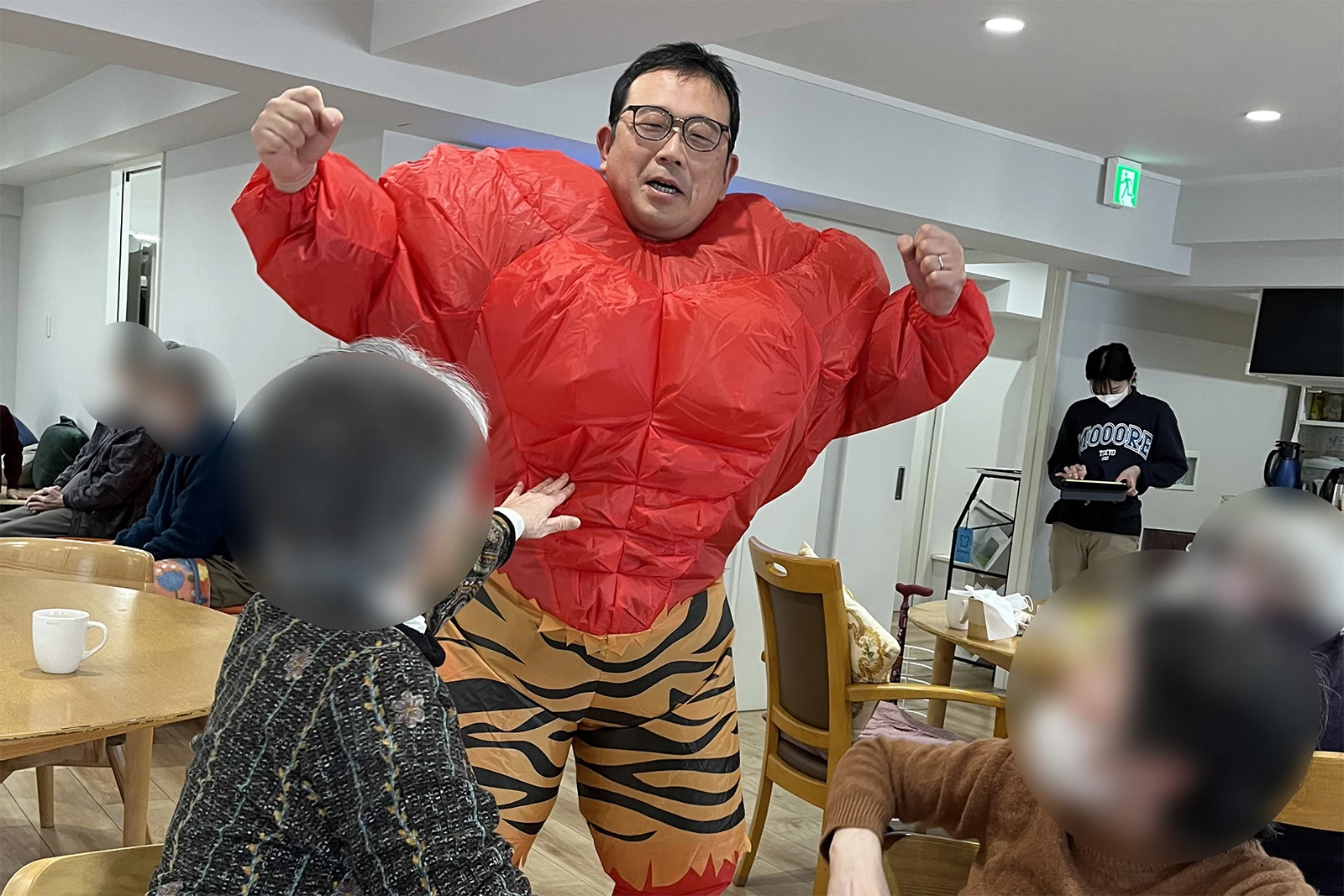 レクに参加している様子